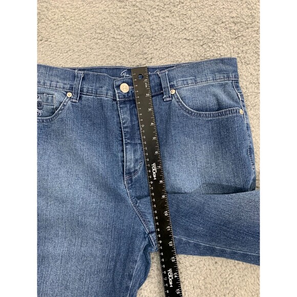 Gloria Vanderbilt American Slimming Effect Amanda Petite 10 Denim Jean Capris - Picture 12 of 15